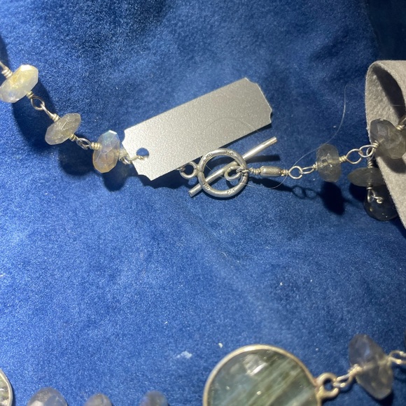 Handmade Labradorite necklace wire wrapped with sterling silver. $400 Retail - Picture 9 of 13